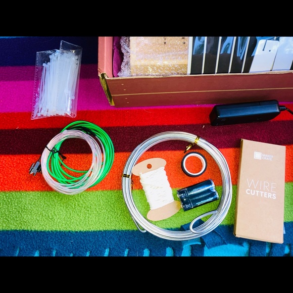 2 maker create creations diy! Hello neon wire sign and hanging chime mobile. - Picture 5 of 12